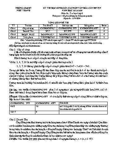 Đề thi học sinh giỏi cấp huyện Tin học Lớp 8 - Năm học 2023-2024 - Phòng GD&ĐT Như Thanh