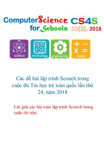 Lời giải Đề bài lập trình Scratch trong cuộc thi Tin học trẻ toàn quốc - Năm 2018